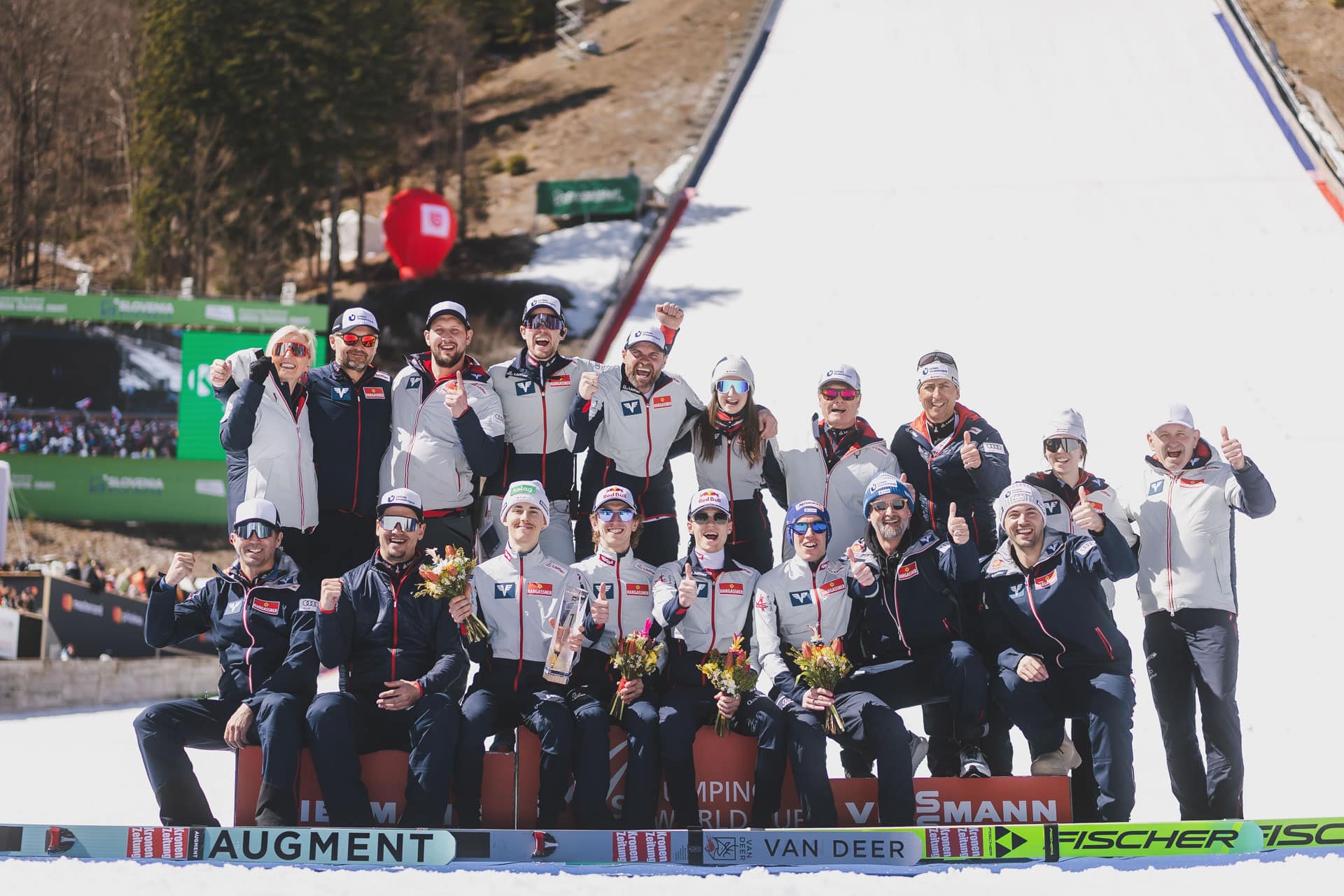 ÖSV ski jumping team visits Hargassner