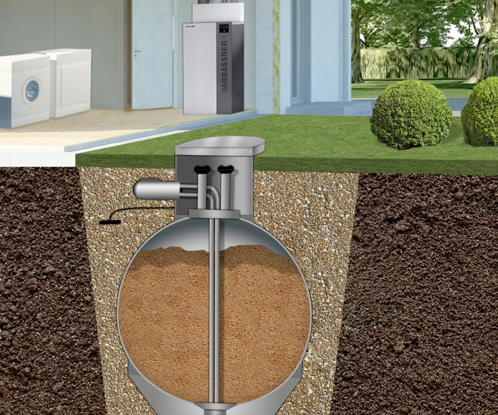 Maison Nano - Réservoir souterrain à pellets