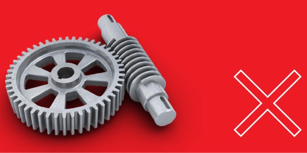 Worm gearbox - Hargassner