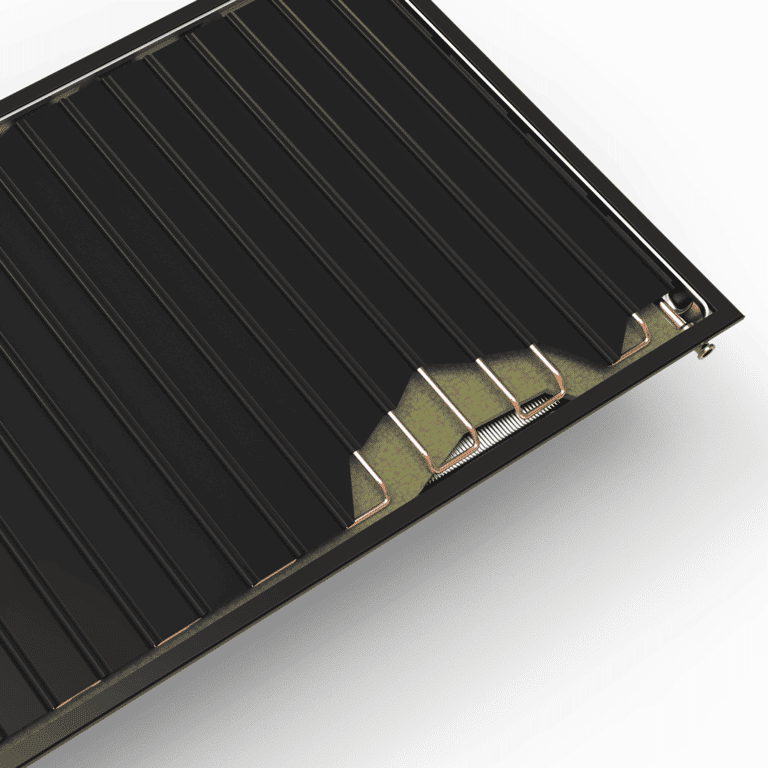 TS 300 Flachkollektor | Thermische Solaranlage | Offene Ansicht Absorber | Hargassner