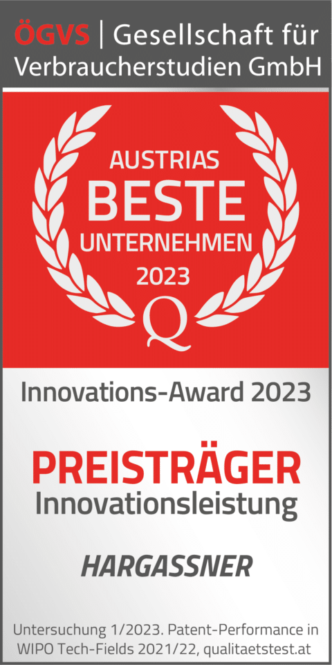 ÖGVS Innovations-Award 2023 - Preisträger Hargassner - Austrias beste Unternehmen