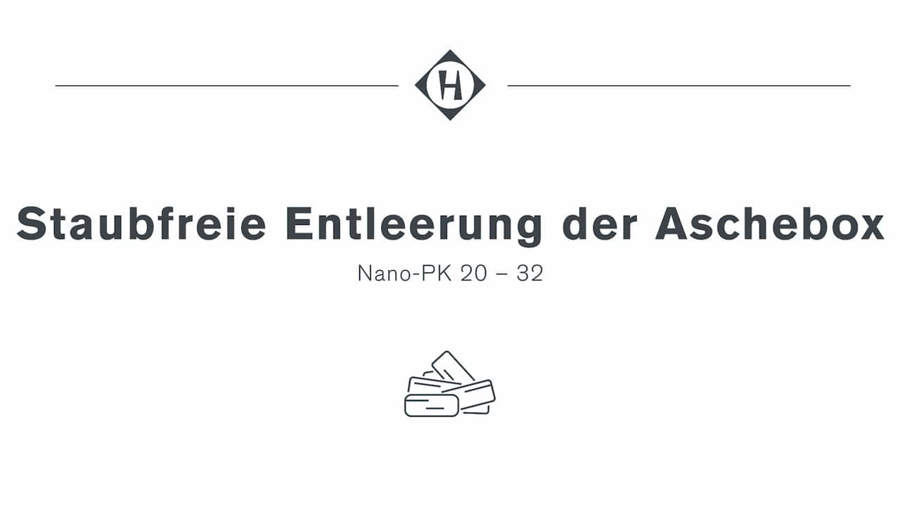 Videoanleitung zur staubfreien Entleerung der Aschebox Pelletkessel Nano-PK 20 – 32 | Hargassner
