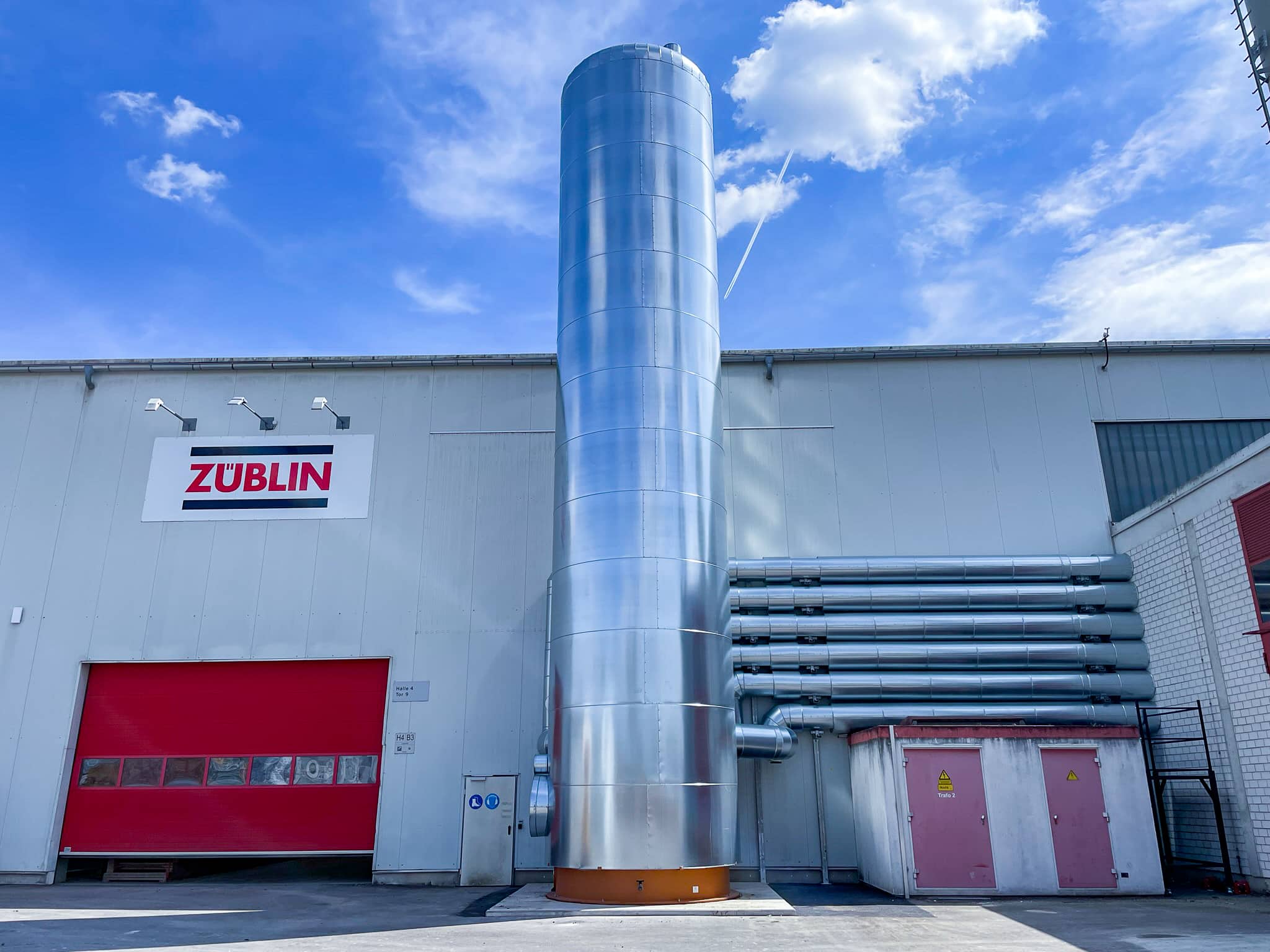 Exterior view of Züblin Timber - Strabag | Magno-SR Industrial Heating | Reference Hargassner