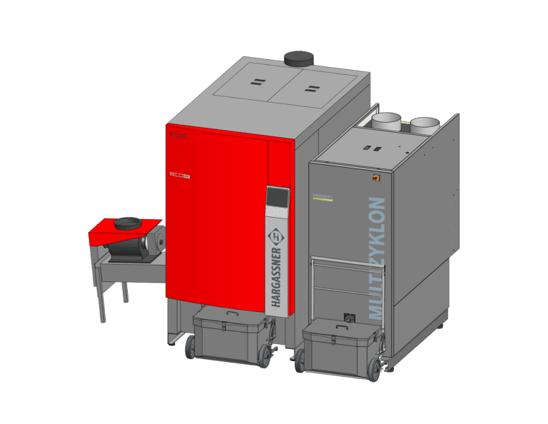 Chauffage au bois déchiqueté Eco-HK avec multicyclone eCleaner | Hargassner