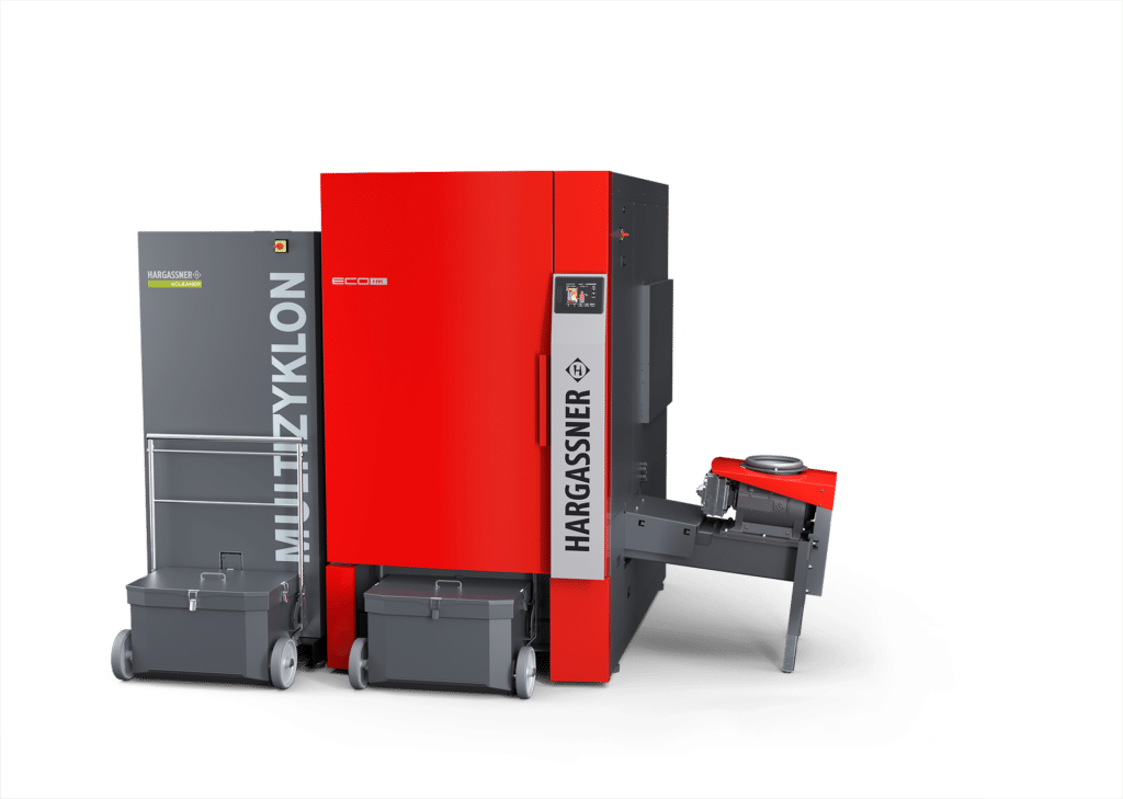 Eco-HK wood chip heating with Multicyclone eCleaner | Hargassner