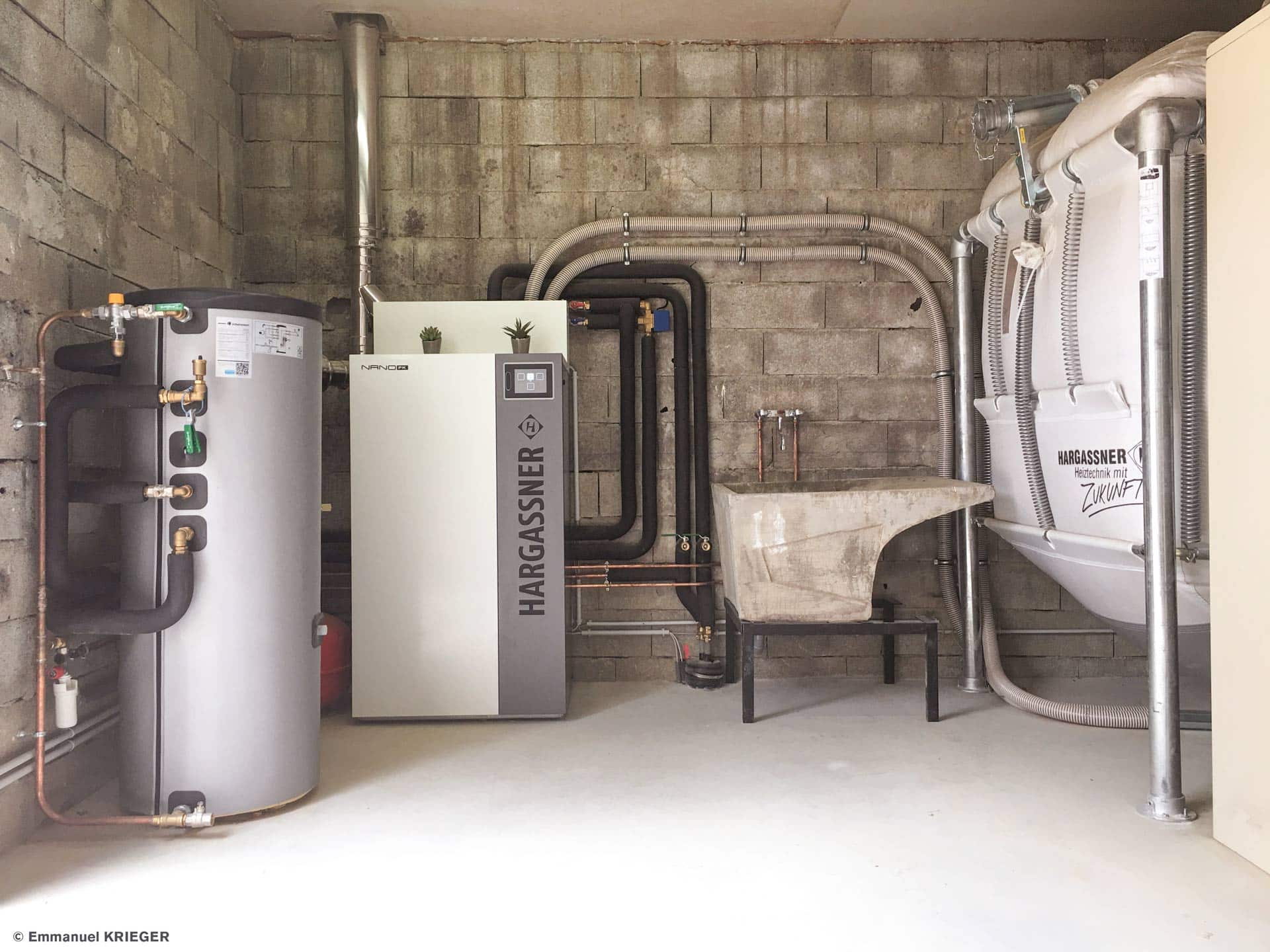 Nano-PK, silo textile et ballon ECS | Référence HARGASSNER