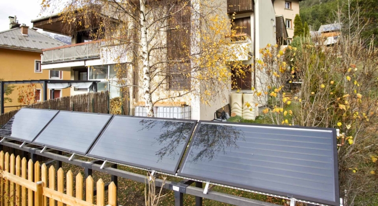 panneaux solaires thermiques ts 330 montés sur support | Référence HARGASSNER
