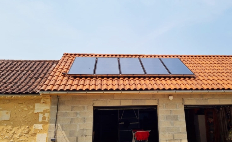 Capteurs solaires TS-300 HARGASSNER installés