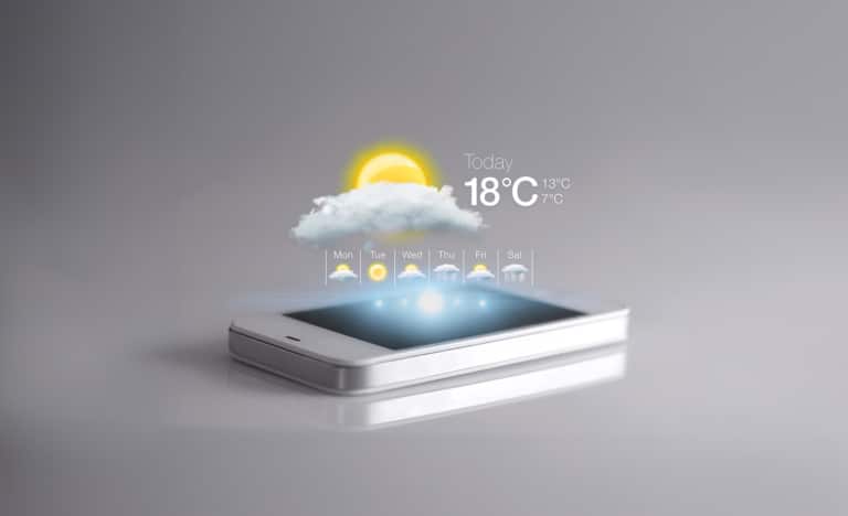 Darstellung der intelligenten Wetterfunktion - Touch 2.0 | Steuerung Hargassner
