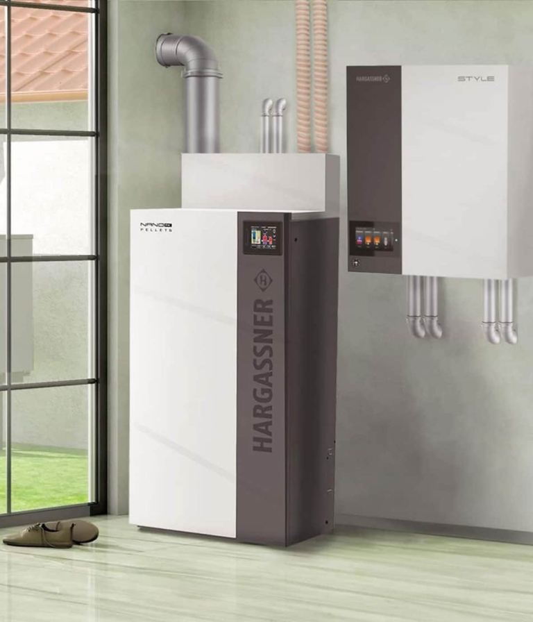 Wärmepumpe Airflow-M als Hybridlösung im Heizraum