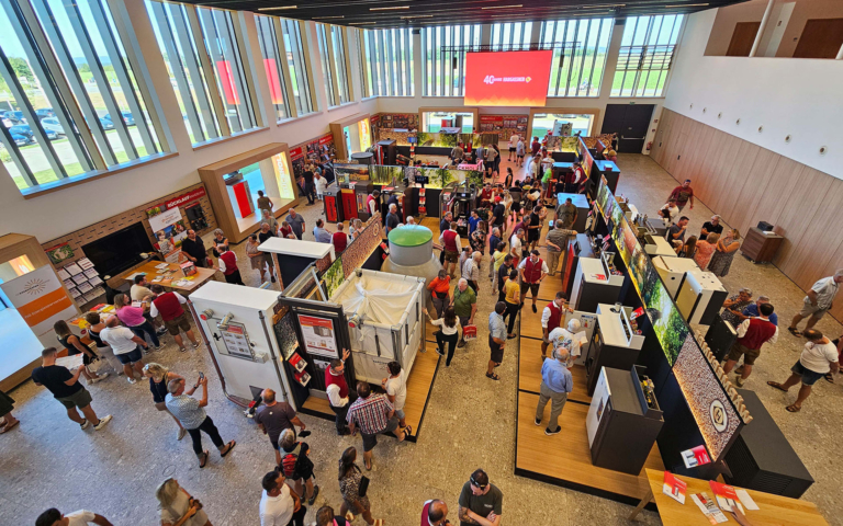 View of the showroom in the Energy World at the Hargassner in-house exhibition