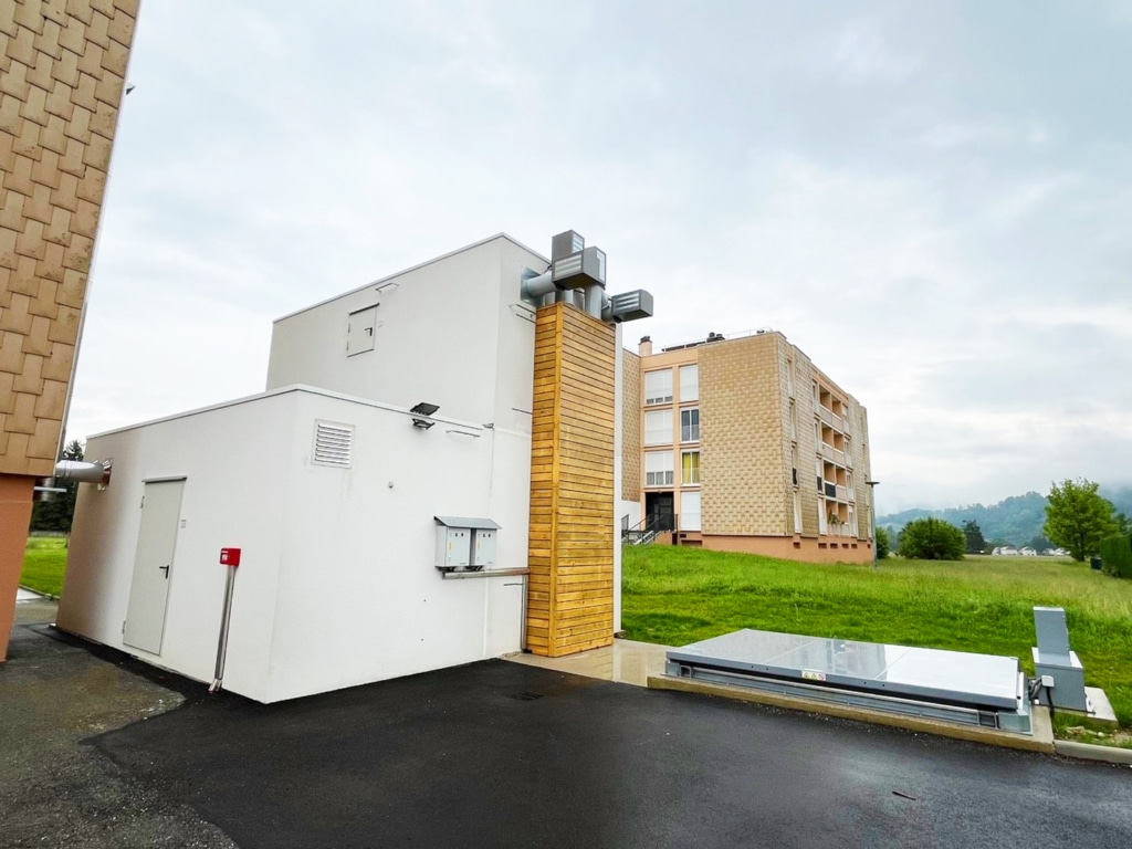 Chaufferie conteneur de la résidence La Deitraz à Saint-Laurent-du-Pont