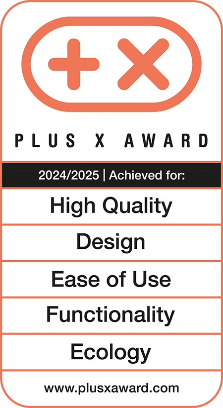 Plus X Award for Hargassner heat pump Airflow-M for High Quality, Design, Ease of Use, Functionality and Ecology