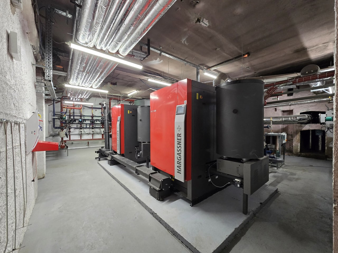 Cascade de 2 chaudières à granulés Eco-PK 250 kW