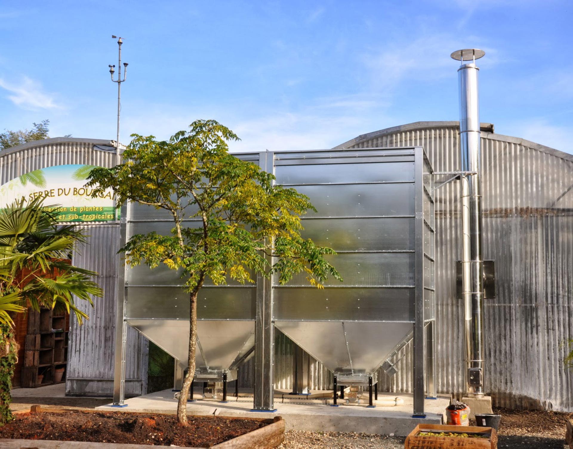 Silo métallique à granulés de 30 tonnes