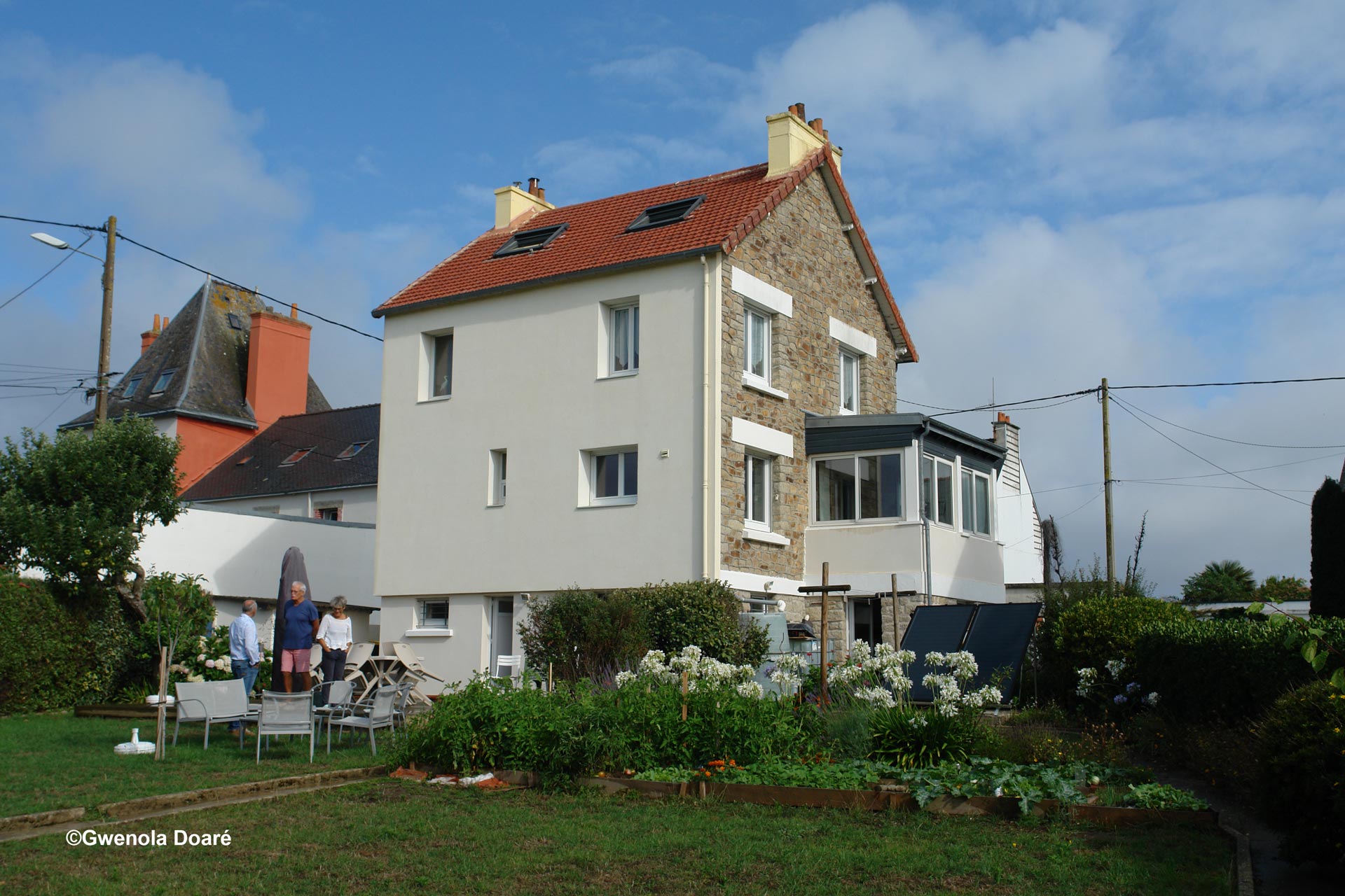 Extérieur d'une maison dans le Morbihan