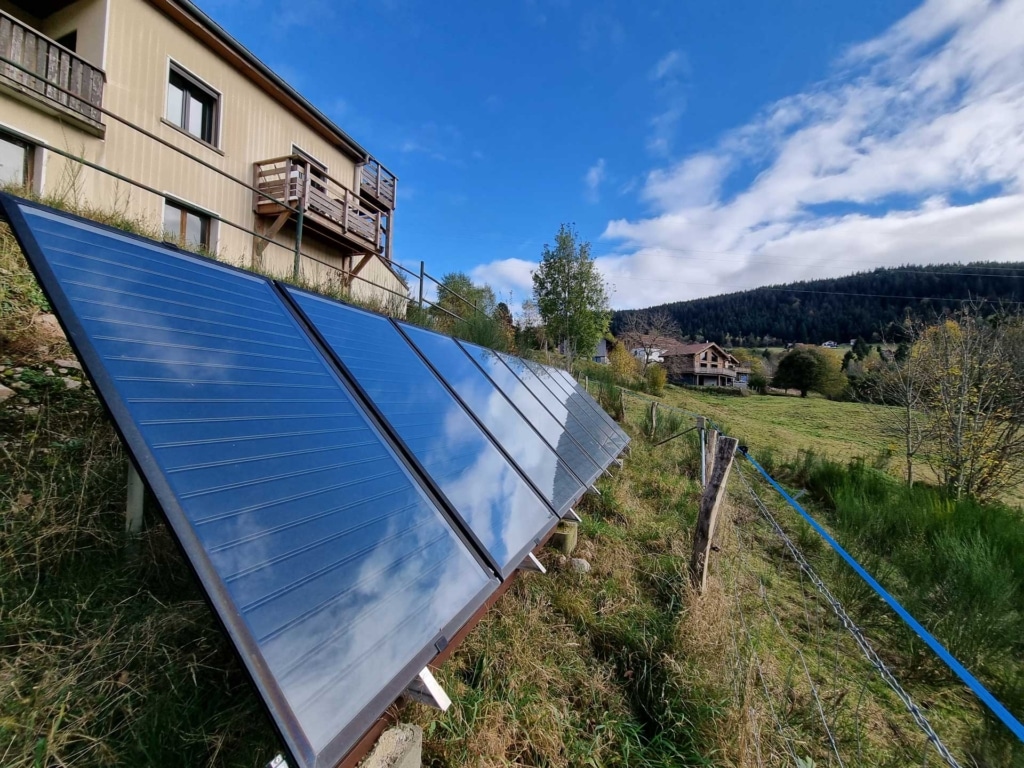 Chauffage solaire équipé de 8 panneaux TS 300 soit 16 m²