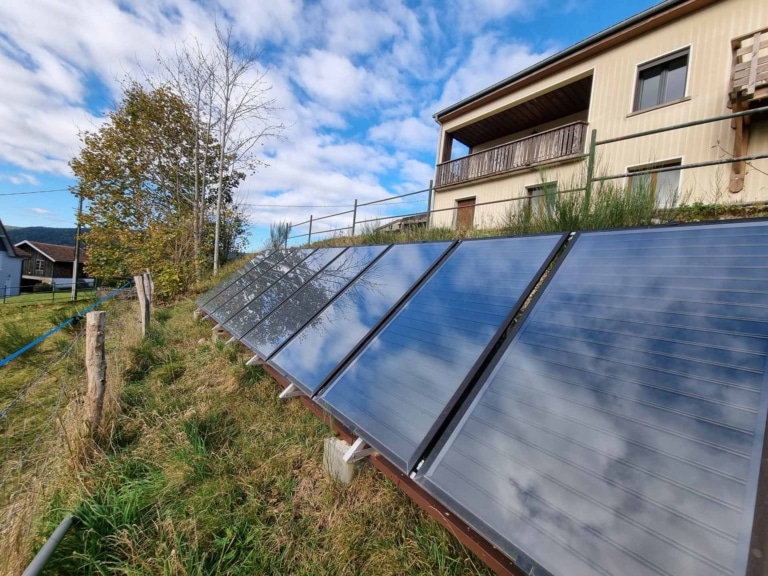 Système solaire combiné de 16 m² avec 8 TS-300 HARGASSNER