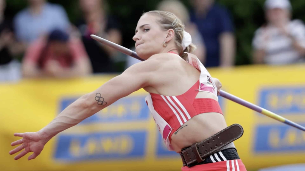 Victoria Hudson im Wettkampf