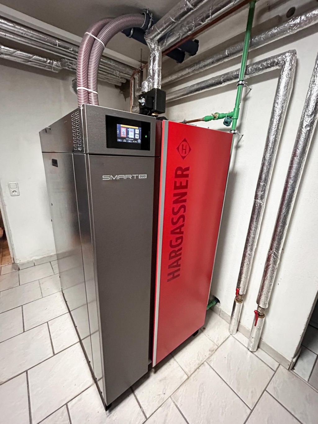 Nahaufnahme Kessel Smart DUO 23, Referenz Hargassner