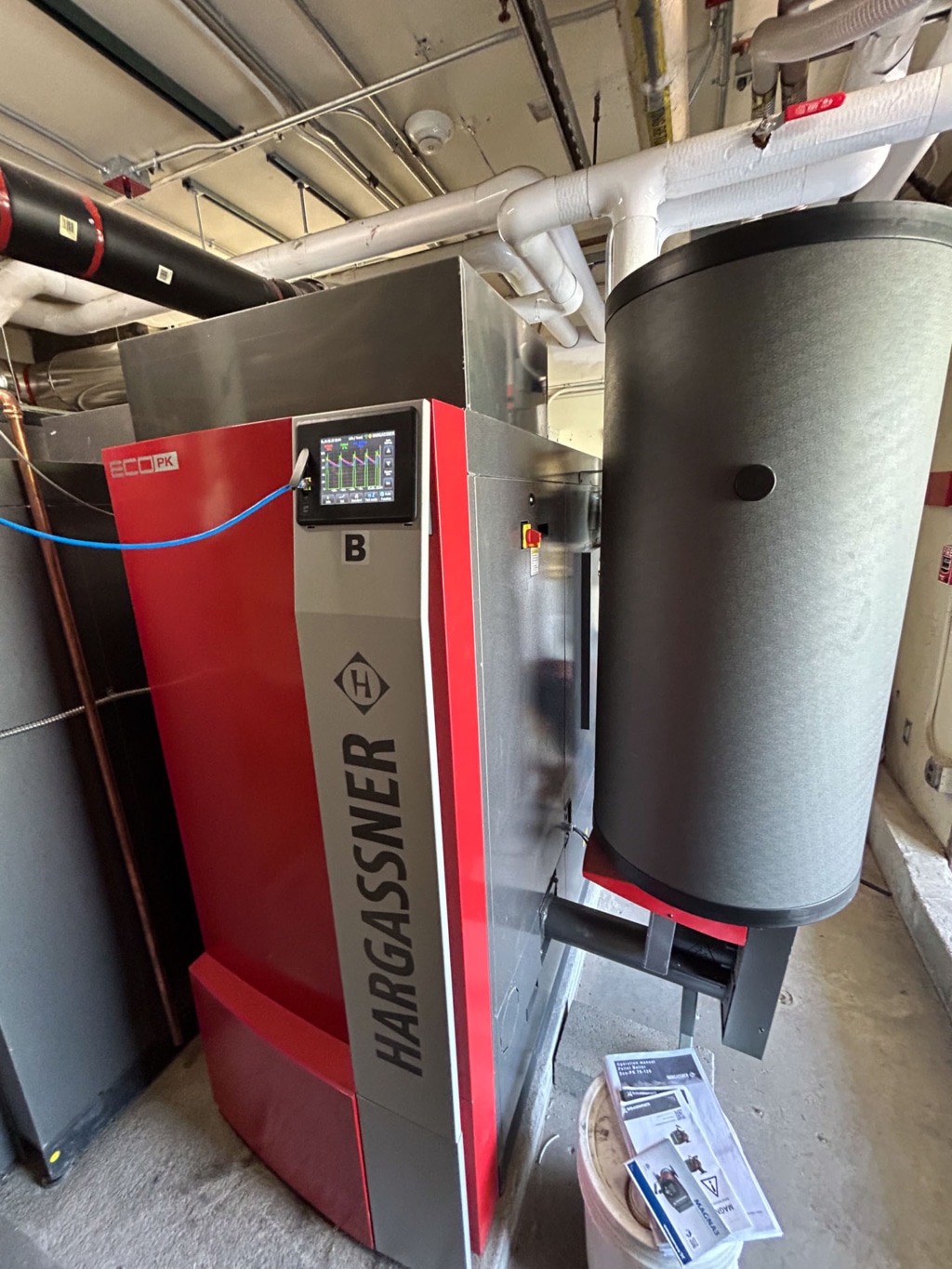 Boiler B of the Eco-PK pellet Cascade, Barnet School, Vermont