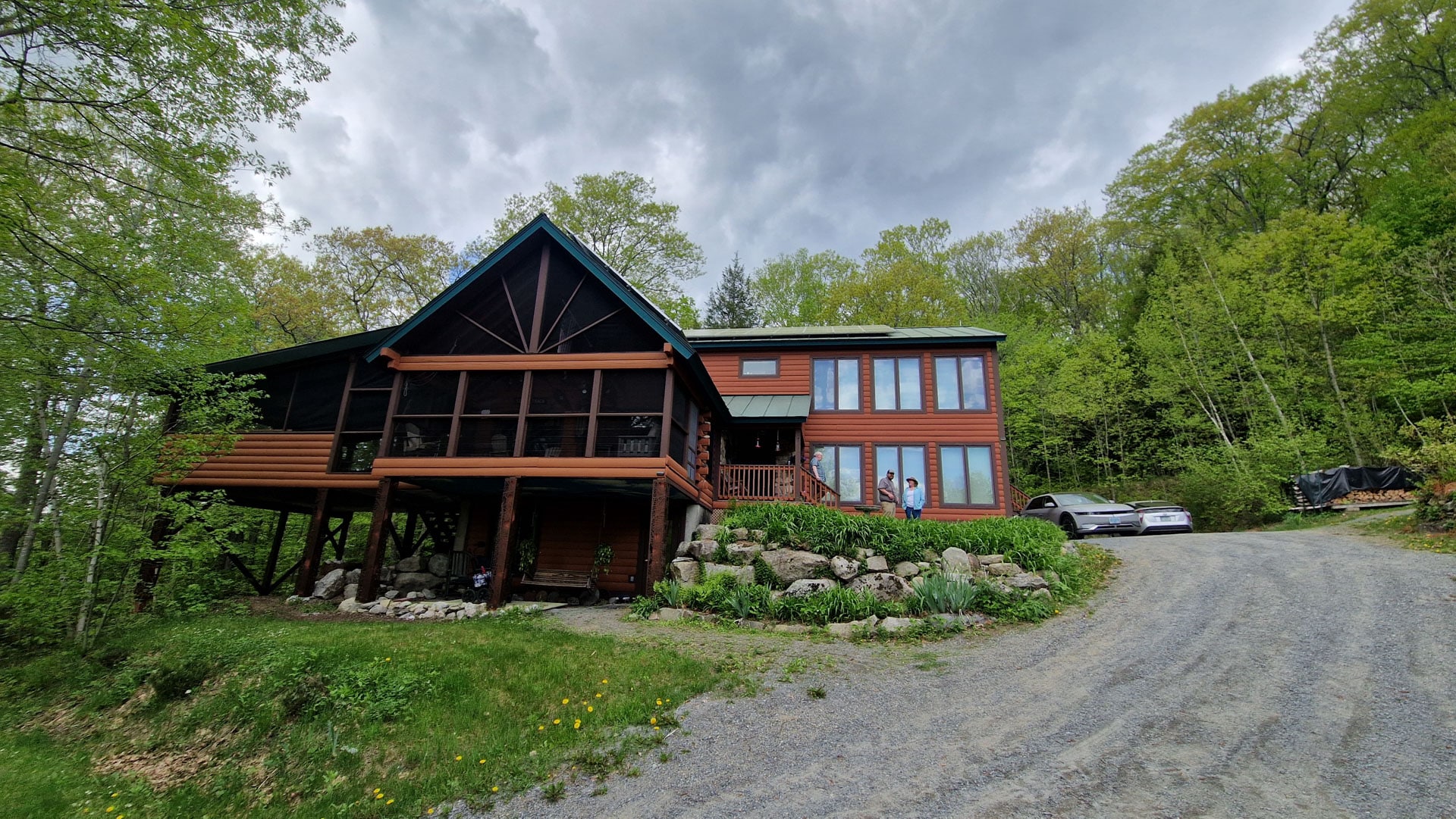 Exterior view detached house Richardson, New Hampshire - reference combi boiler