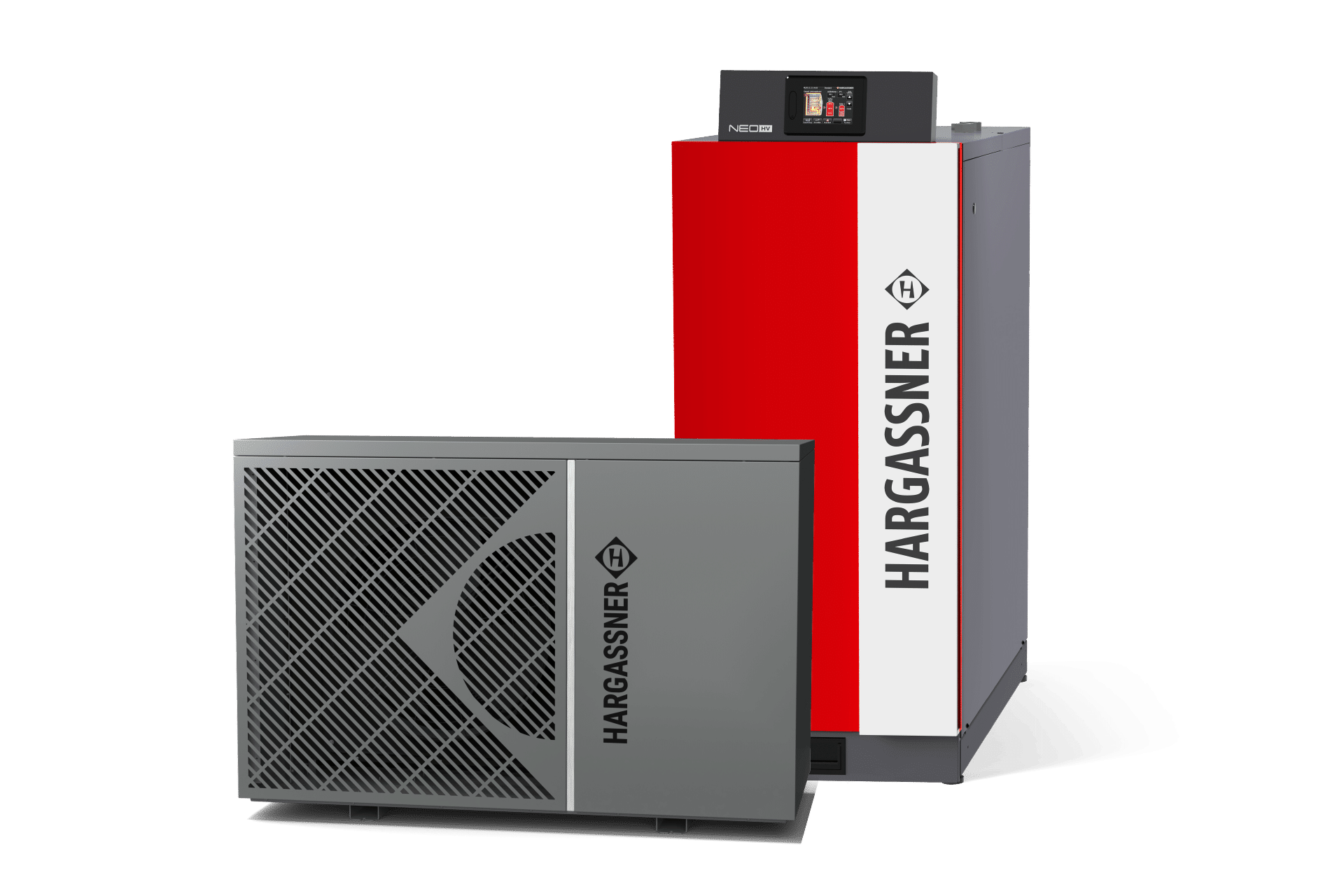 Wärmepumpe AirFlow mit Stückholzkessel Neo-HV