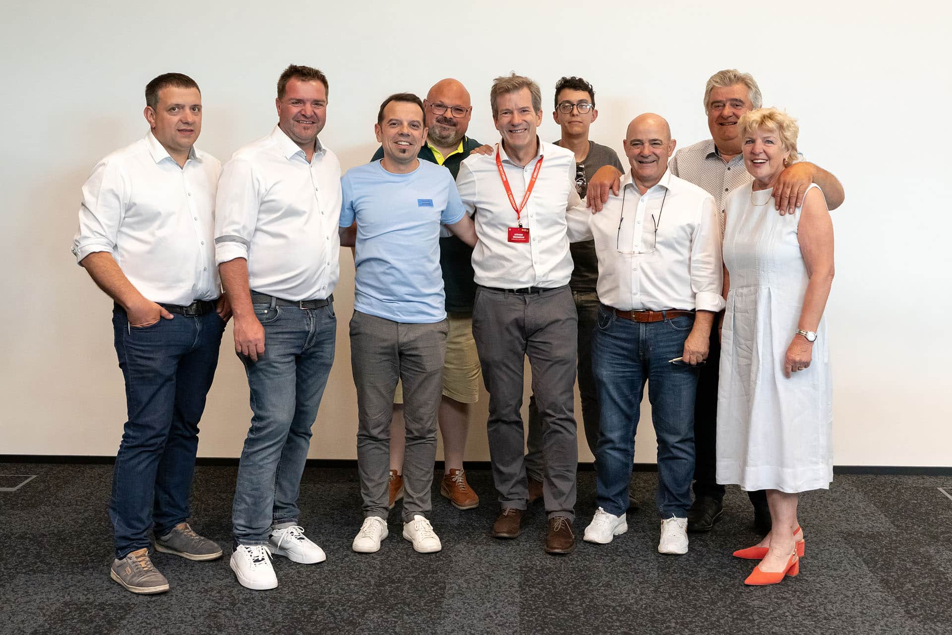 The Hargassner Iberica team together with Hargassner's management.