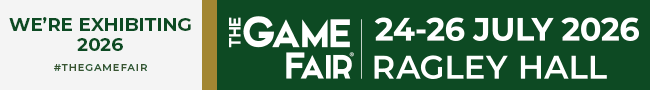 Logo banner of The Game Fair 2026 at Ragley Hall